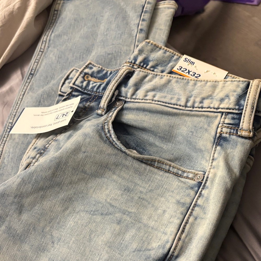 Old Navy Men's Slim Fit Light Blue Jeans